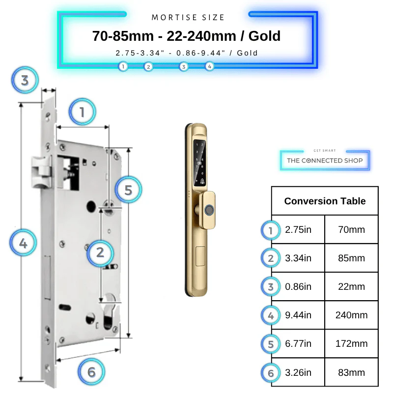 Smart Door Lock Slim Knob - Image 48