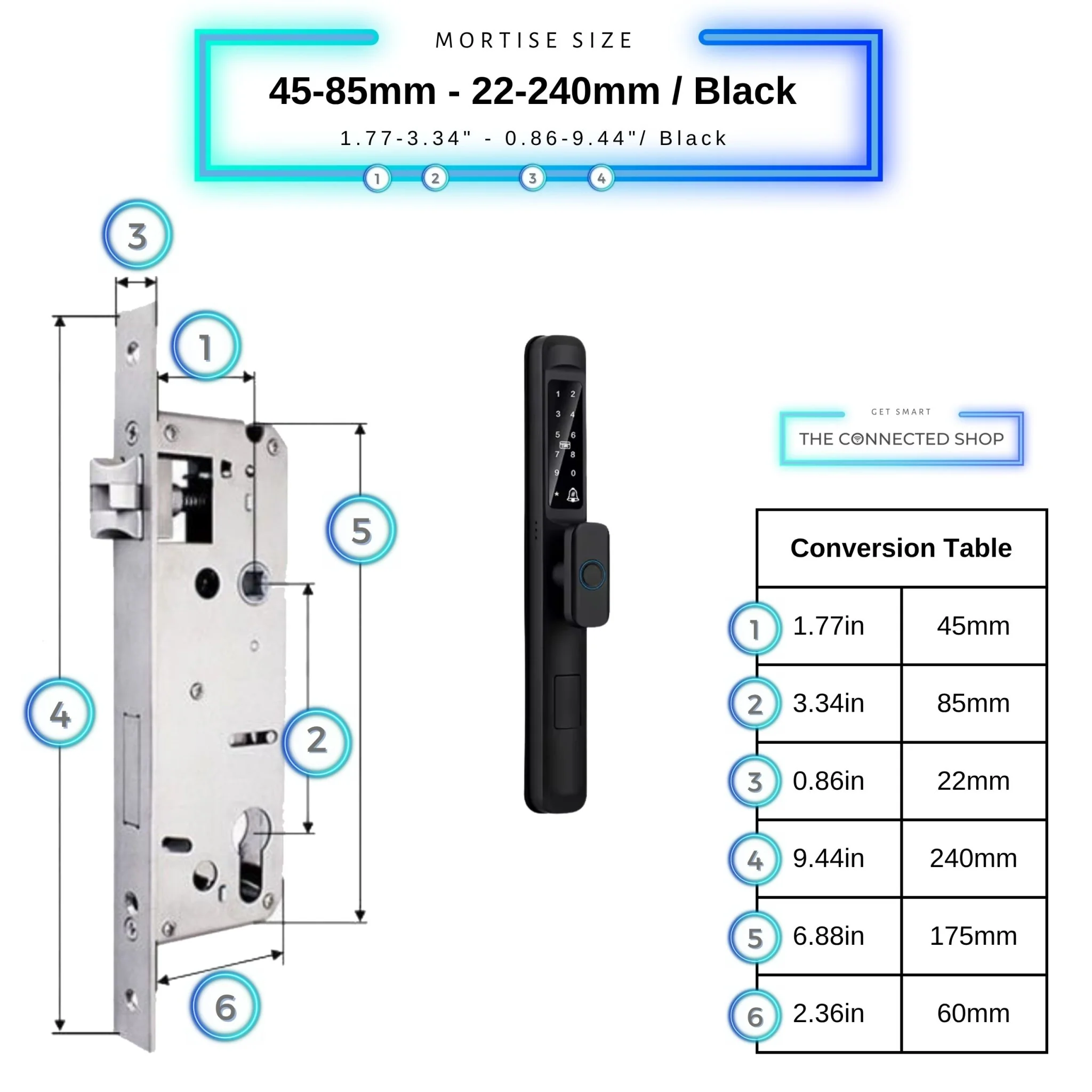 Smart Door Lock Slim Knob - Image 56